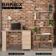 Стол письменный/компьютерный  "Scandi CD-016", 1100х500х750 мм, 4 ящика, дуб сонома, 641892, ЦБ013707-2. Фото товара с разных ракурсов.